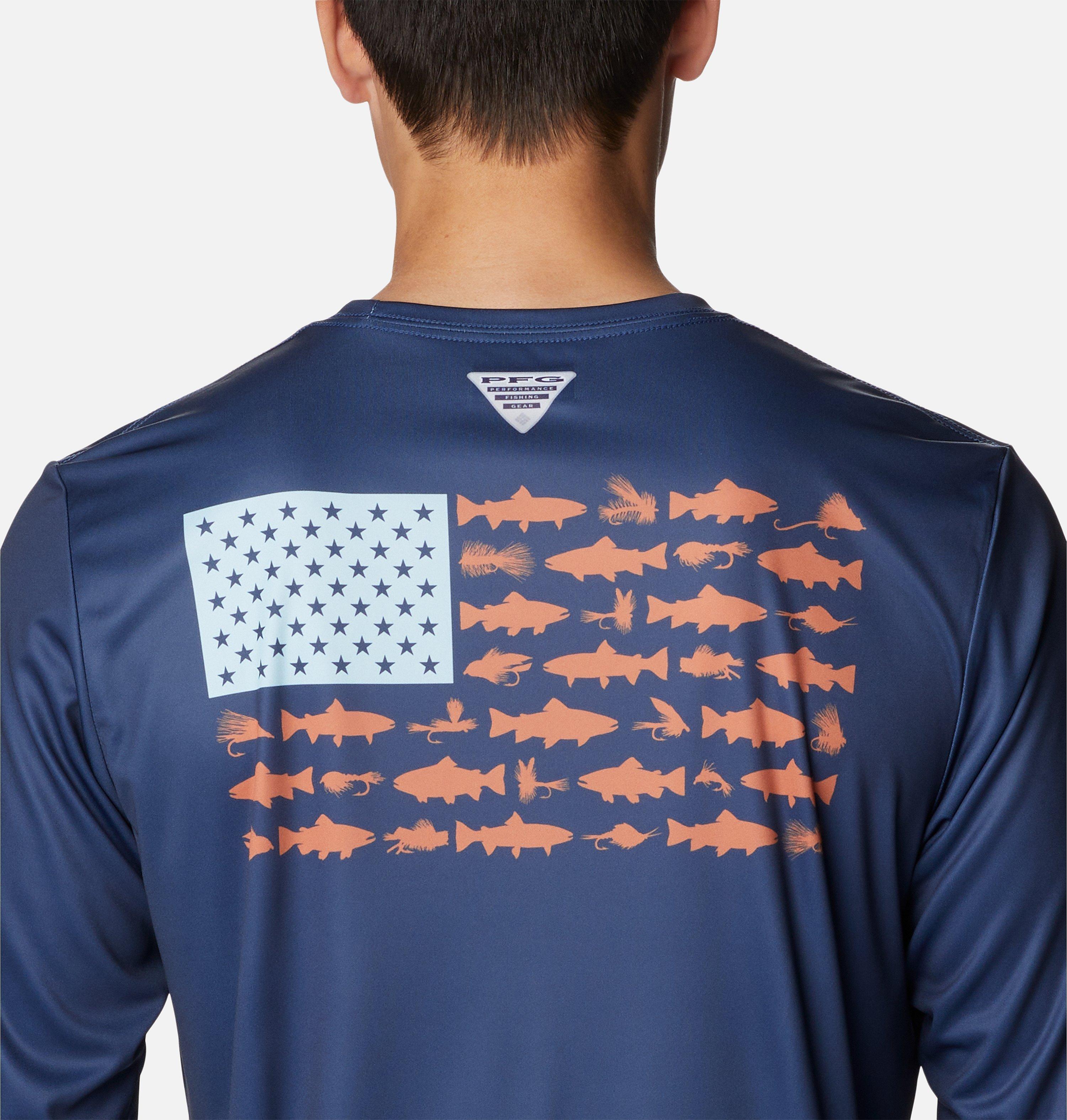 Men's Terminal Tackle PFG Fish Flag Long Sleeve Shirt 5