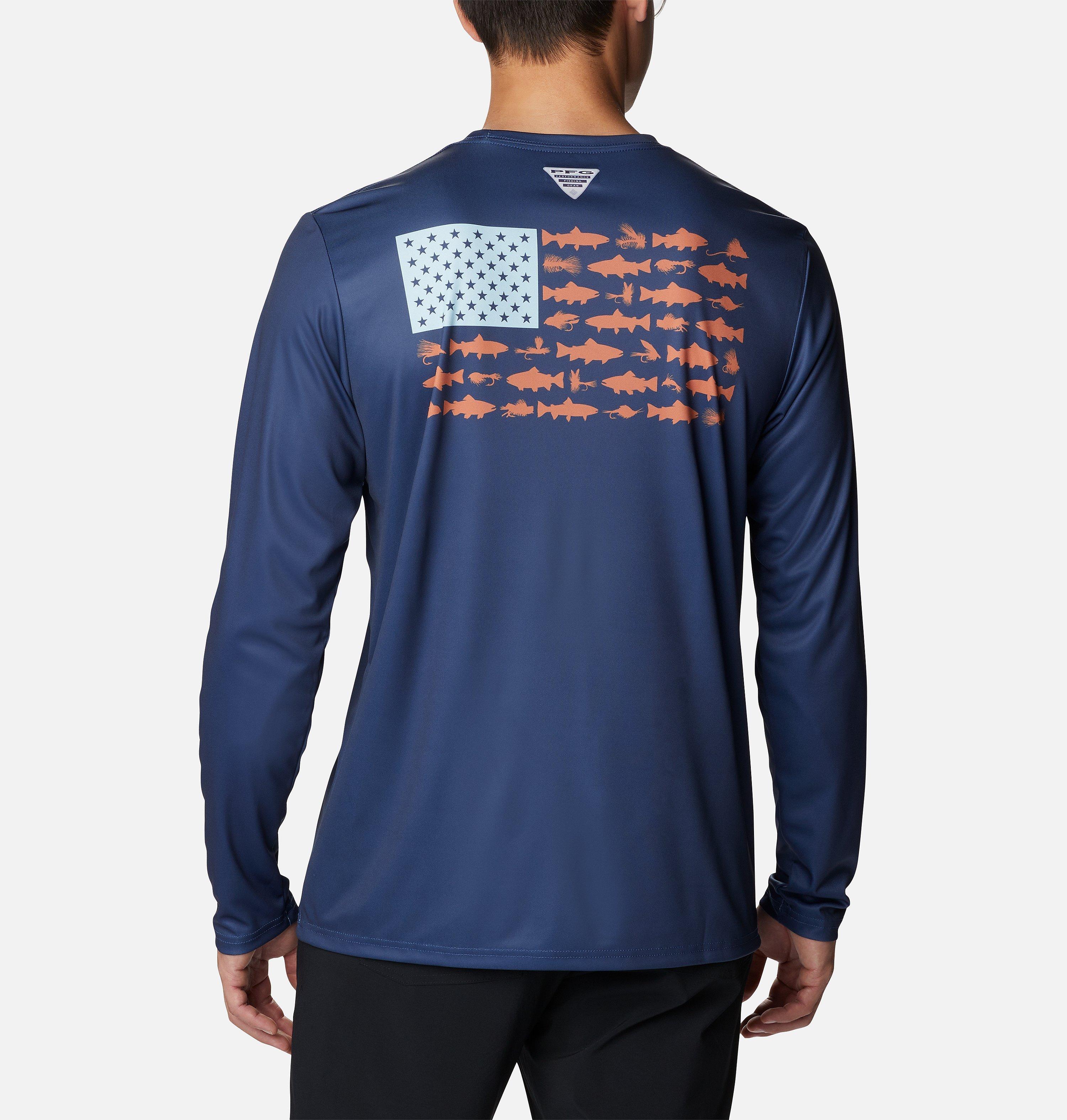 Men's Terminal Tackle PFG Fish Flag Long Sleeve Shirt 2