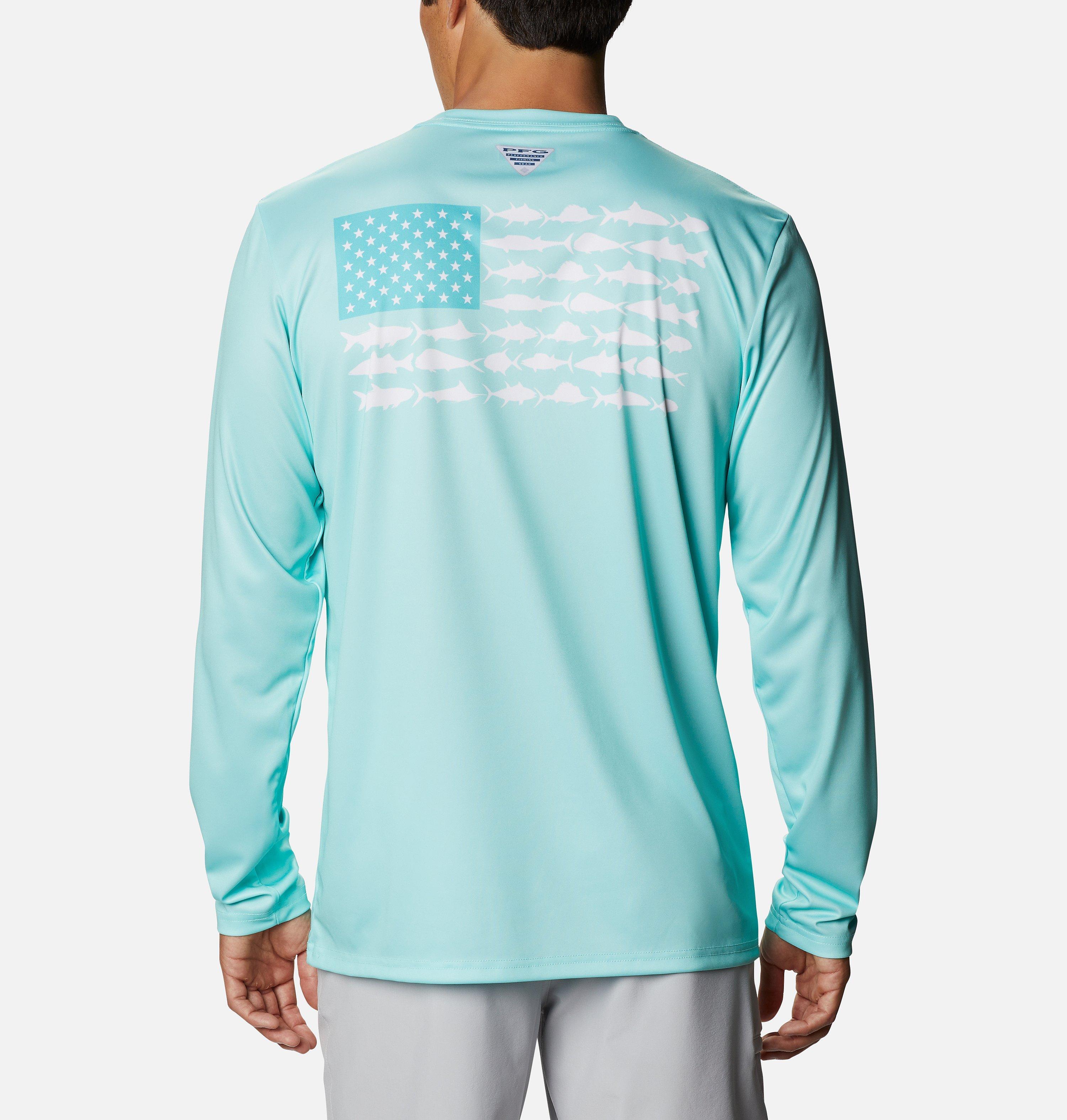 Men's Terminal Tackle PFG Fish Flag Long Sleeve Shirt 1
