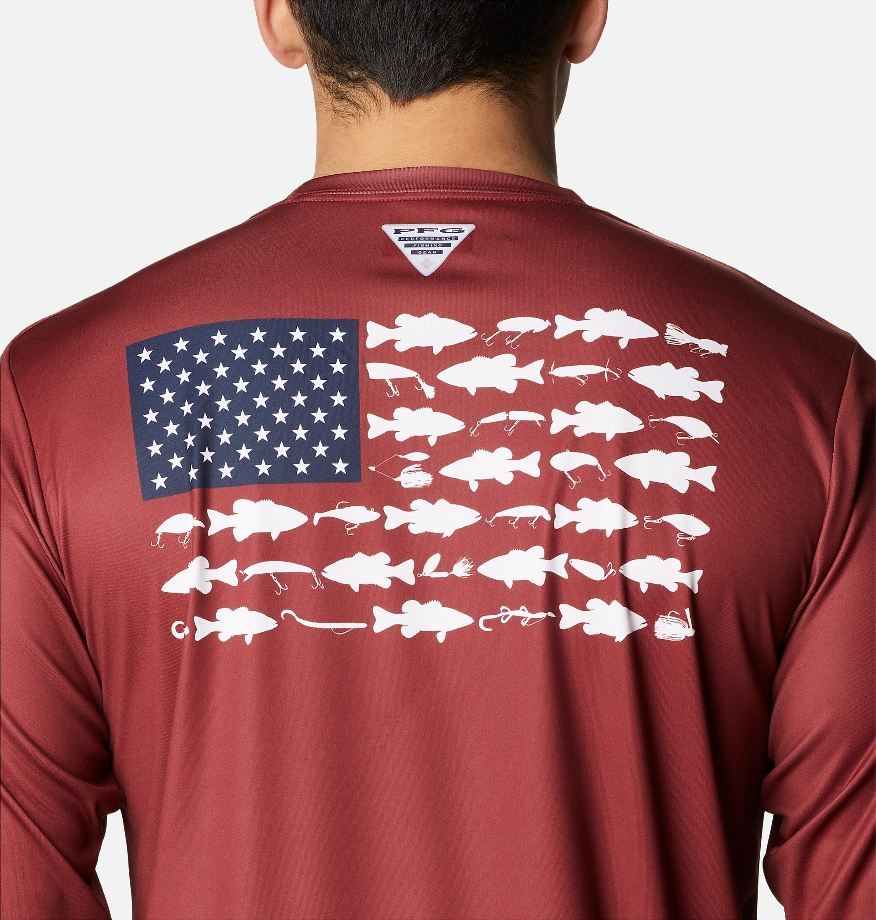 Men's Terminal Tackle PFG Fish Flag Long Sleeve Shirt 5