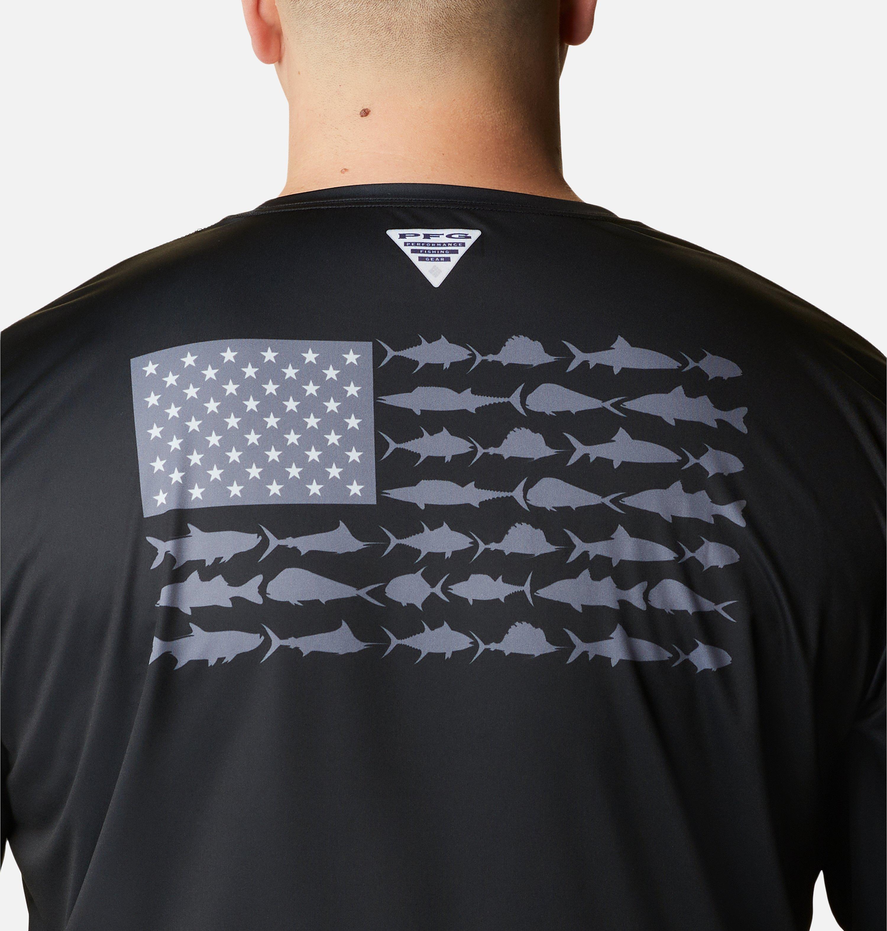 Men's PFG Terminal Tackle Fish Flag Long Sleeve Shirt - Big 5