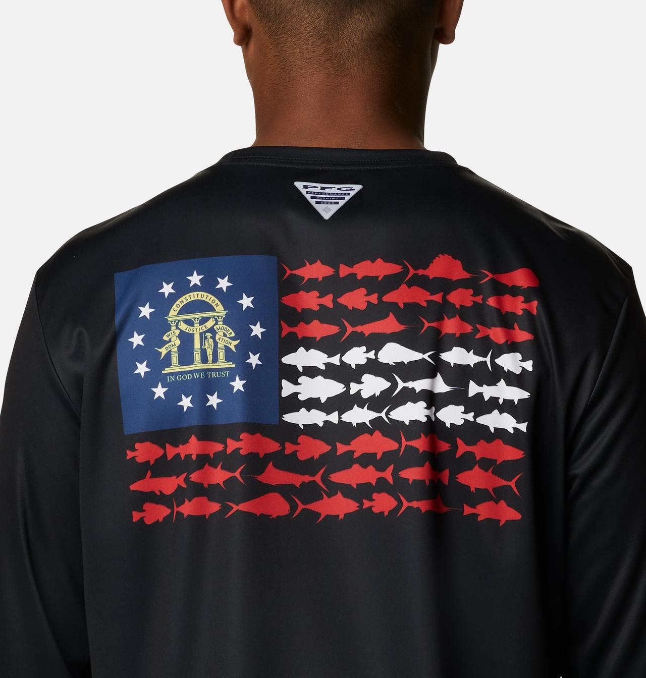 Men's PFG Terminal Tackle Fish Flag™ Long Sleeve Shirt - Big 5