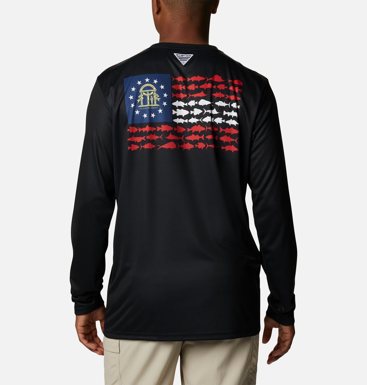 Men's PFG Terminal Tackle Fish Flag™ Long Sleeve Shirt - Big 1