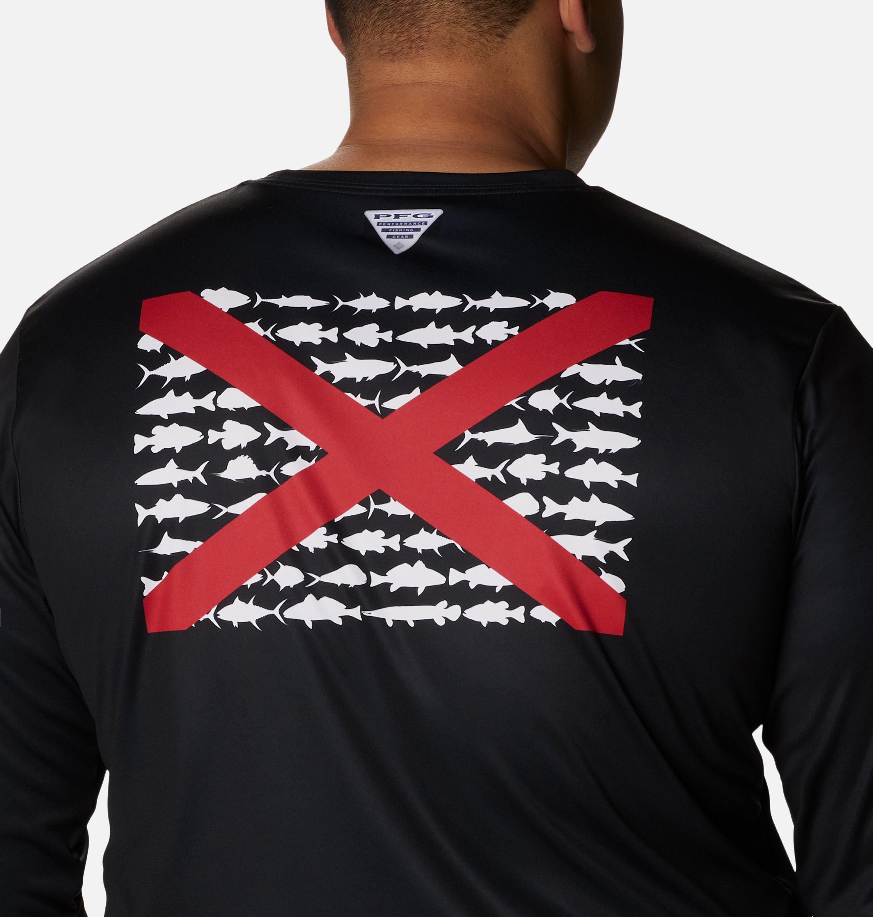 Men's PFG Terminal Tackle Fish Flag Long Sleeve Shirt - Big 5