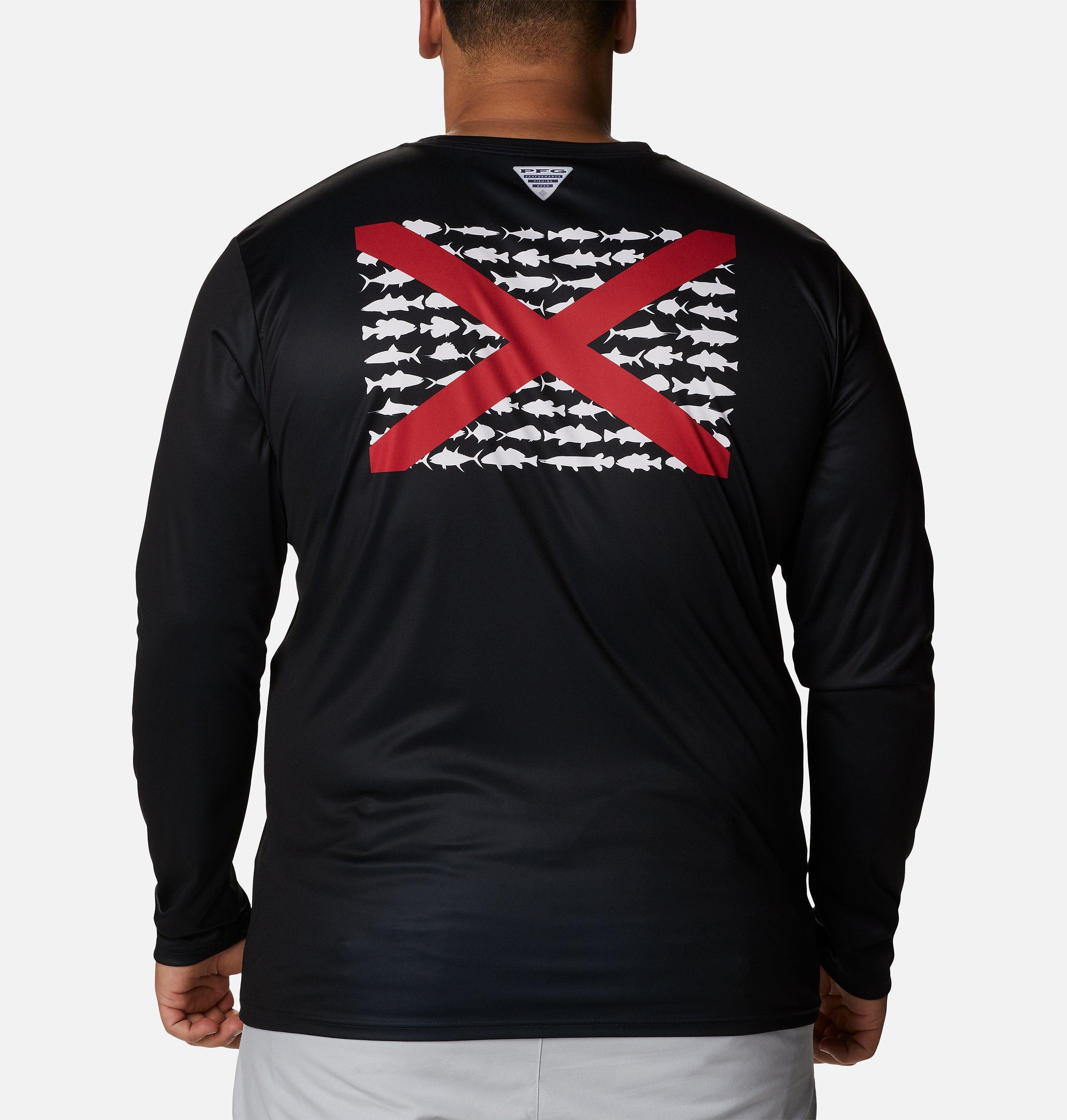 Men's PFG Terminal Tackle Fish Flag Long Sleeve Shirt - Big 2