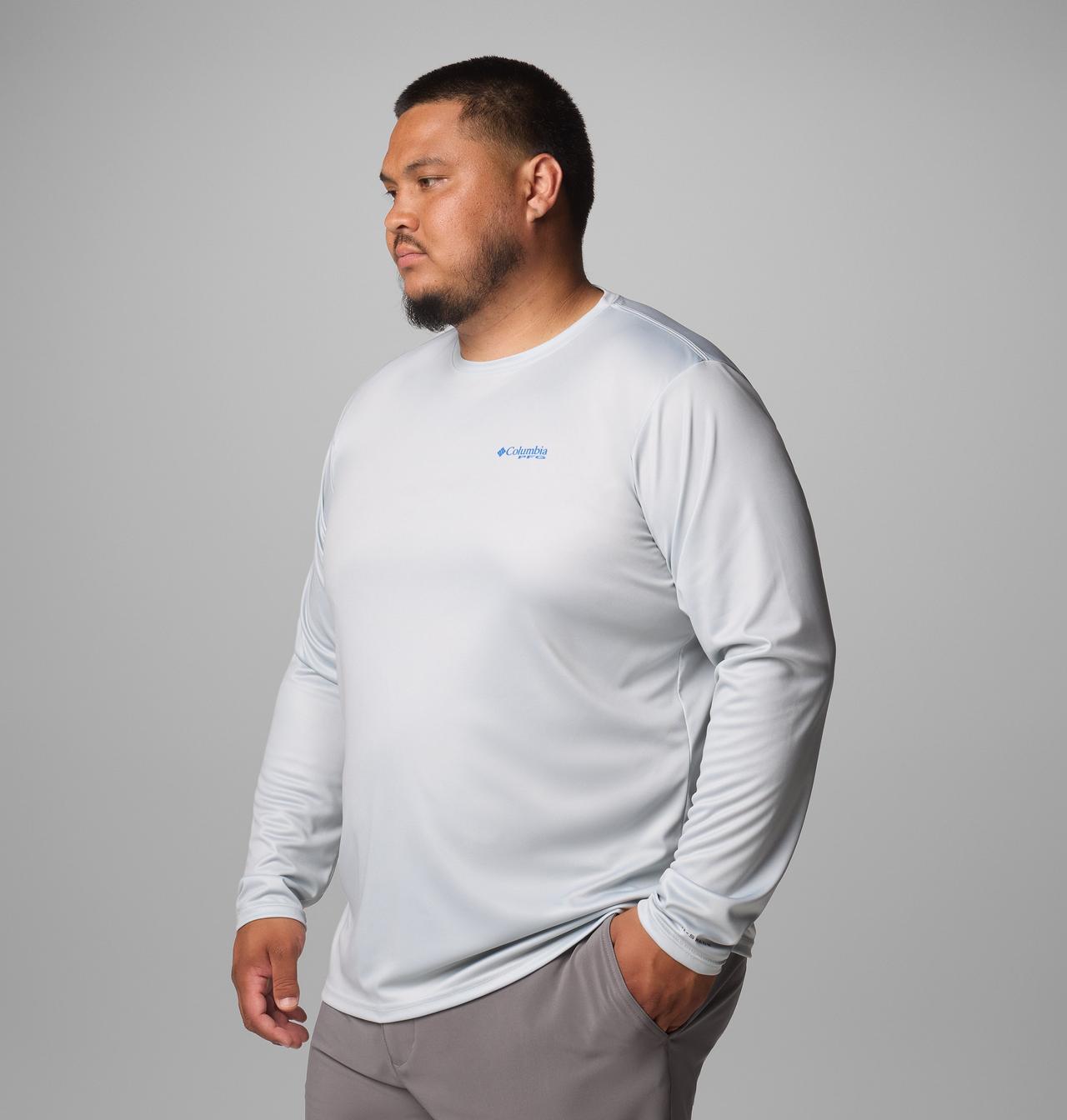 Men's PFG Terminal Tackle Fish Flag™ Long Sleeve Shirt - Big 4