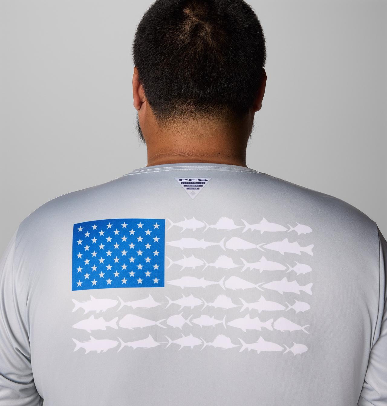 Men's PFG Terminal Tackle Fish Flag™ Long Sleeve Shirt - Big 6