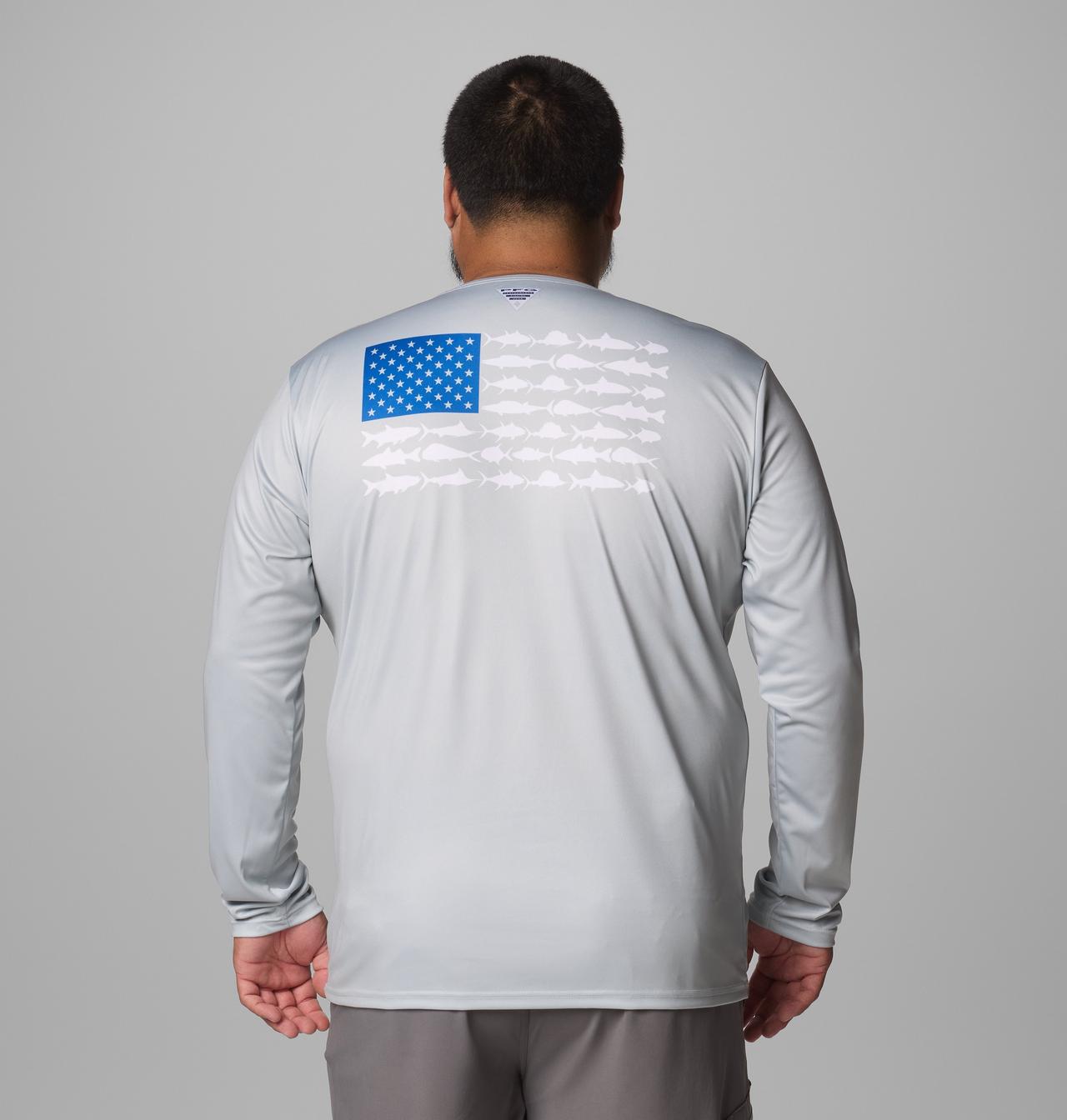 Men's PFG Terminal Tackle Fish Flag™ Long Sleeve Shirt - Big 2