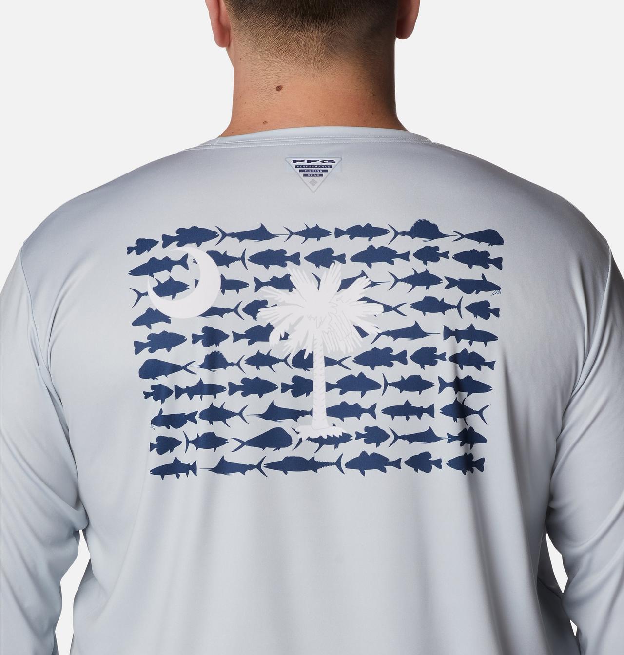 Men's PFG Terminal Tackle Fish Flag™ Long Sleeve Shirt - Big 5