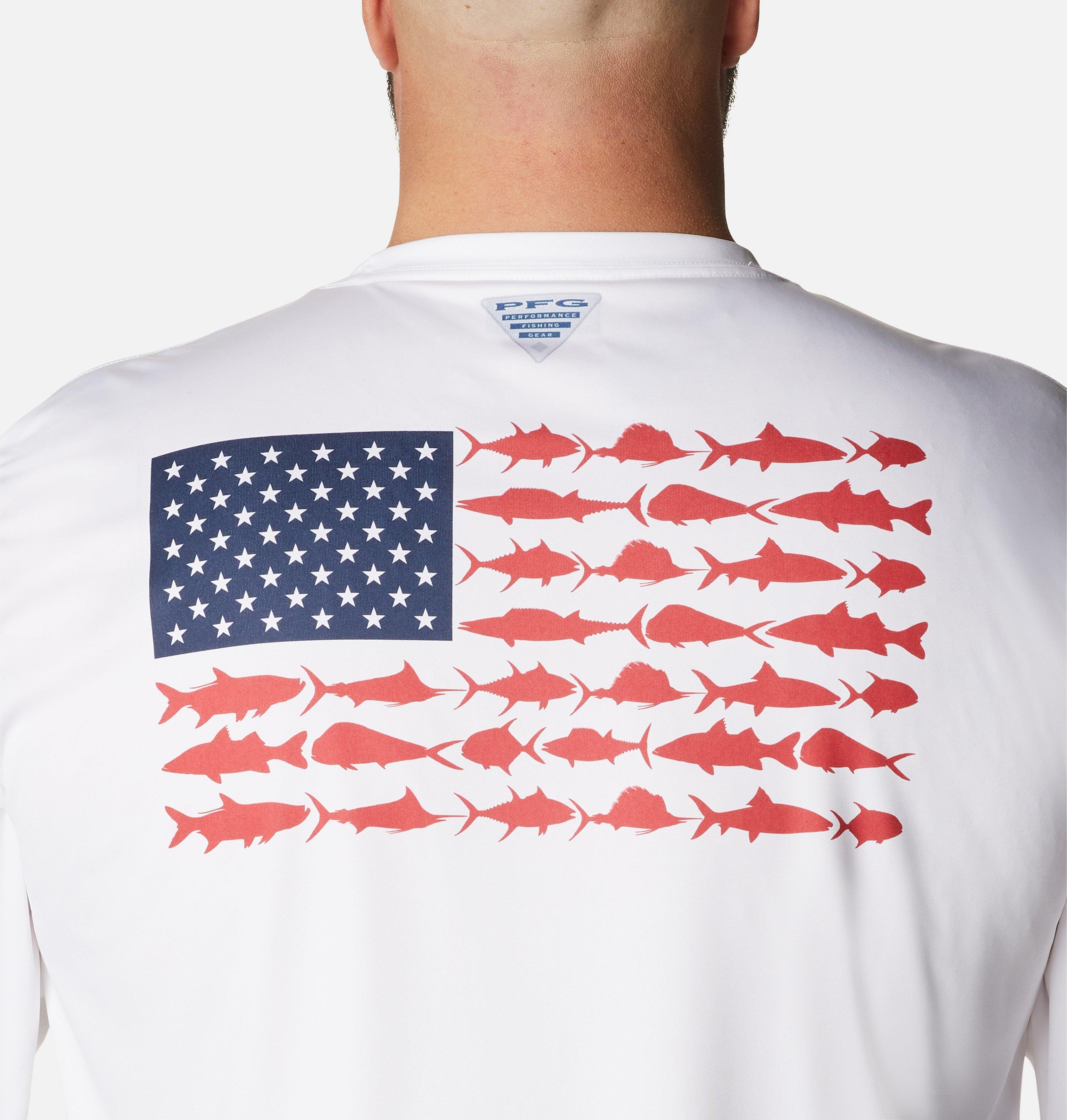 Men's PFG Terminal Tackle Fish Flag Long Sleeve Shirt - Big 5