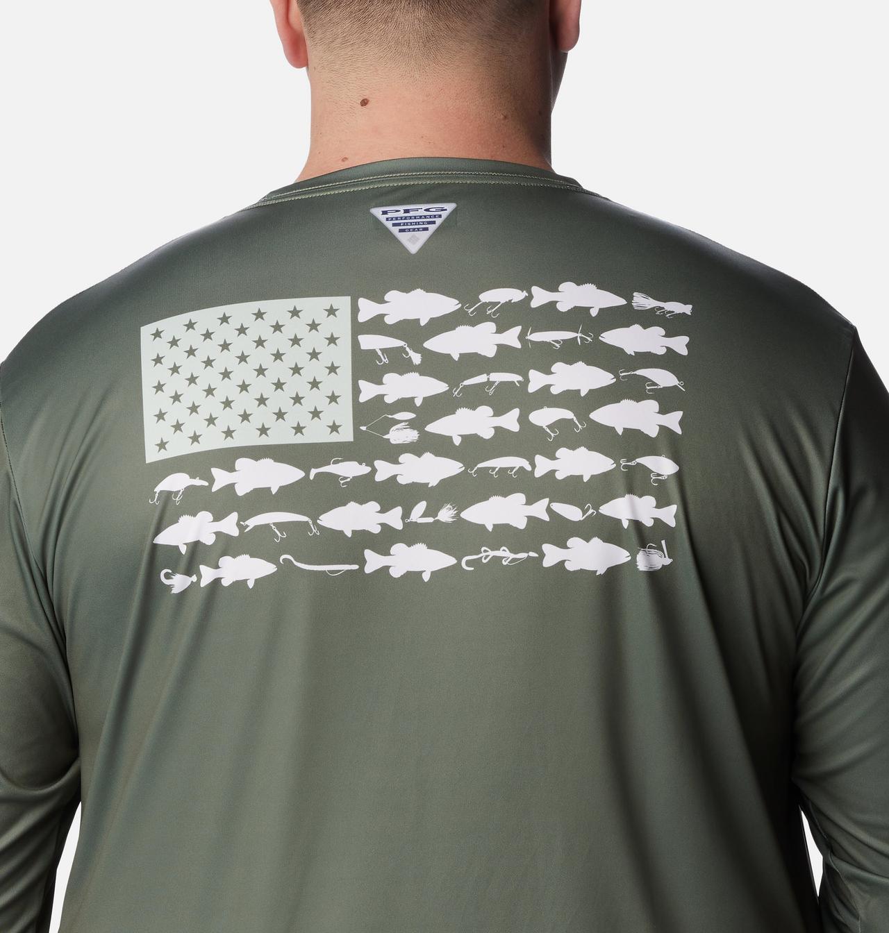 Men's PFG Terminal Tackle Fish Flag™ Long Sleeve Shirt - Big 5