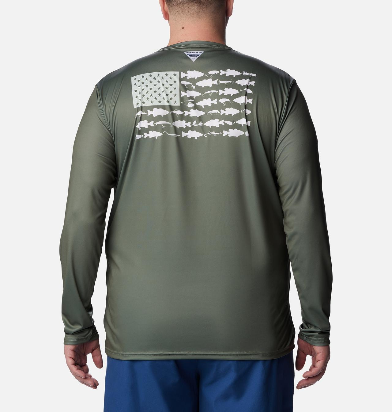 Men's PFG Terminal Tackle Fish Flag™ Long Sleeve Shirt - Big 2