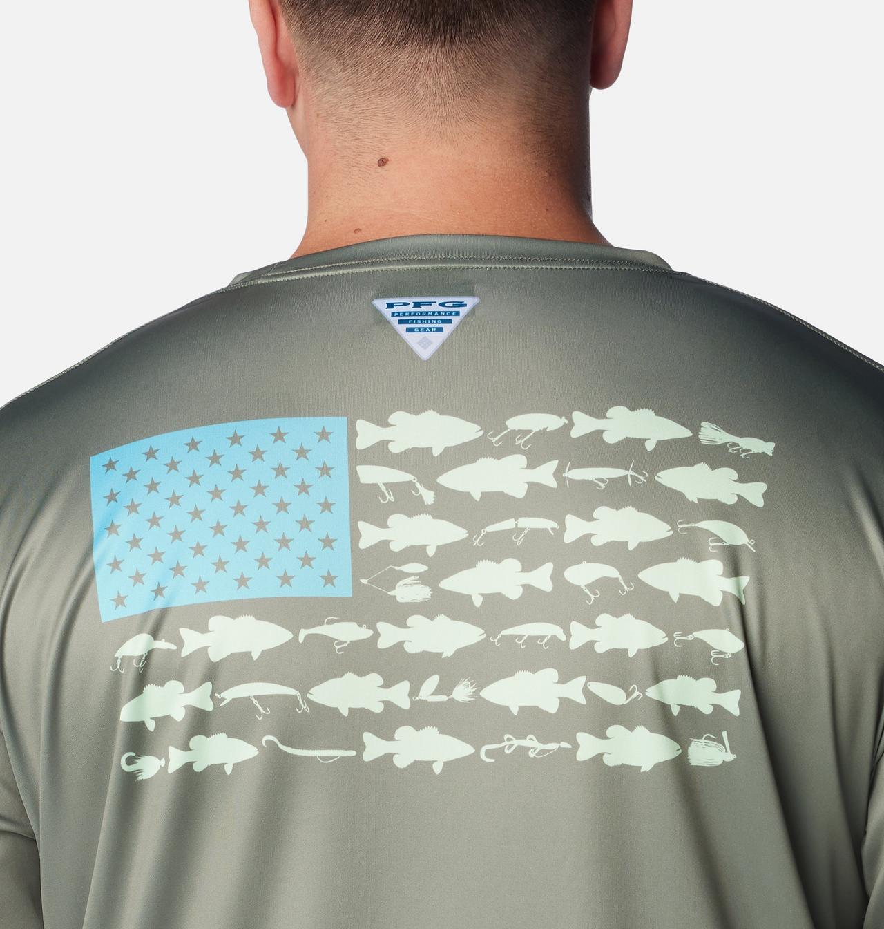 Men's PFG Terminal Tackle Fish Flag™ Long Sleeve Shirt - Big 5