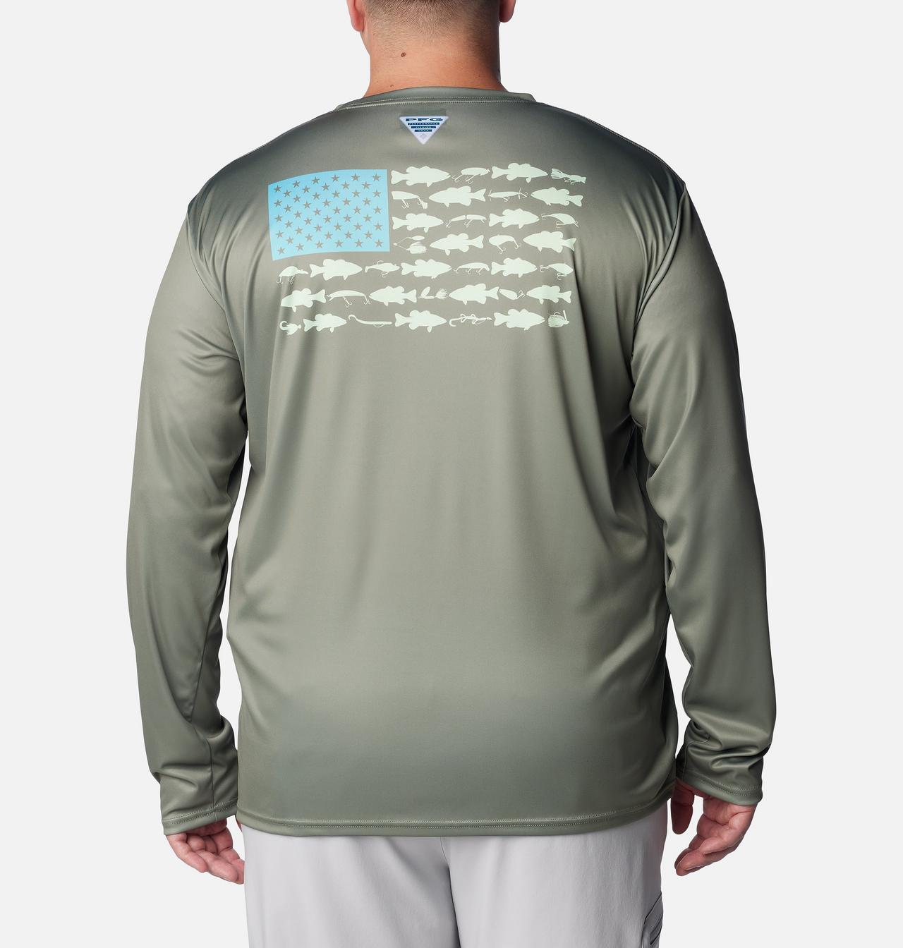 Men's PFG Terminal Tackle Fish Flag™ Long Sleeve Shirt - Big 2