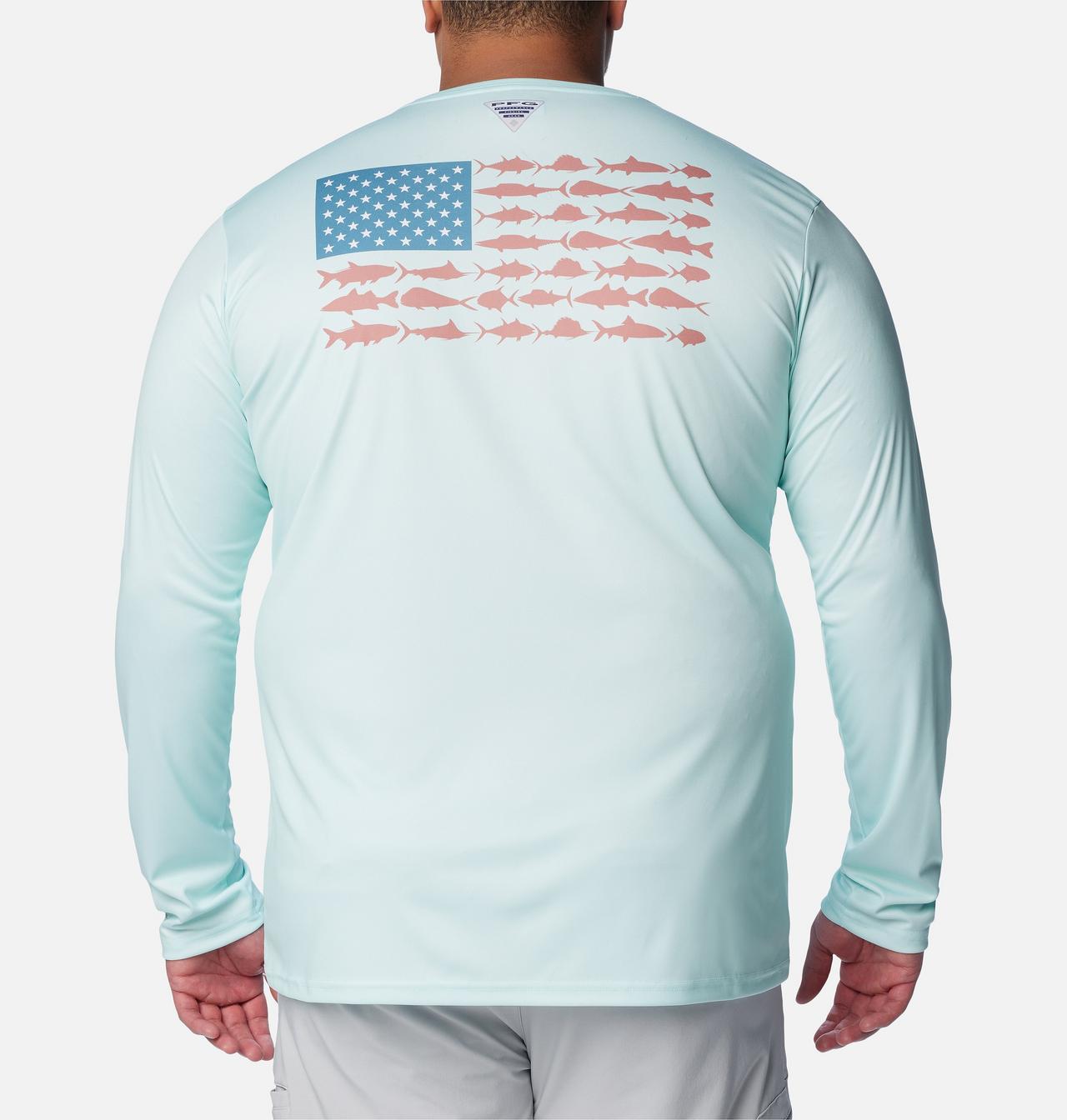 Men's PFG Terminal Tackle Fish Flag™ Long Sleeve Shirt - Big 1