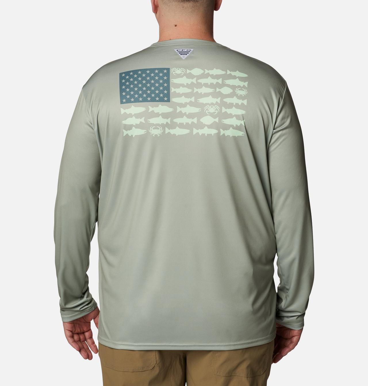 Men's PFG Terminal Tackle Fish Flag™ Long Sleeve Shirt - Big 2