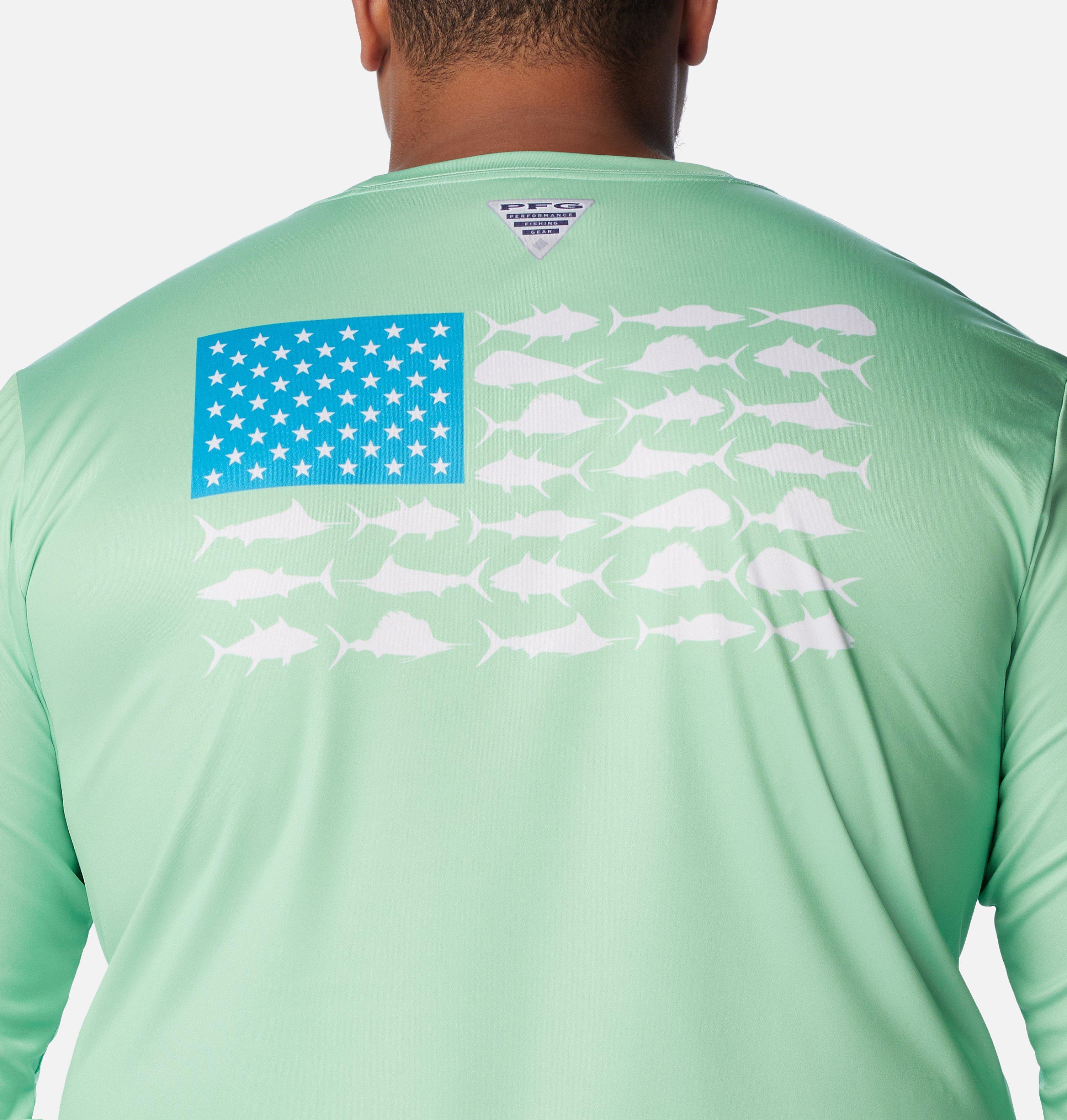 Men's PFG Terminal Tackle Fish Flag Long Sleeve Shirt - Big 5