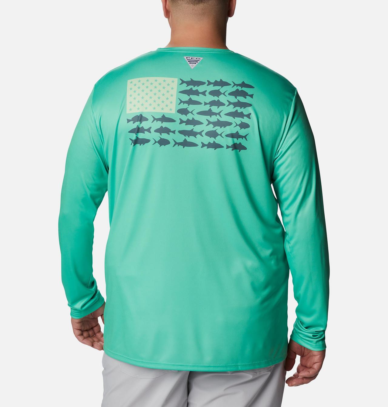 Men's PFG Terminal Tackle Fish Flag™ Long Sleeve Shirt - Big 2
