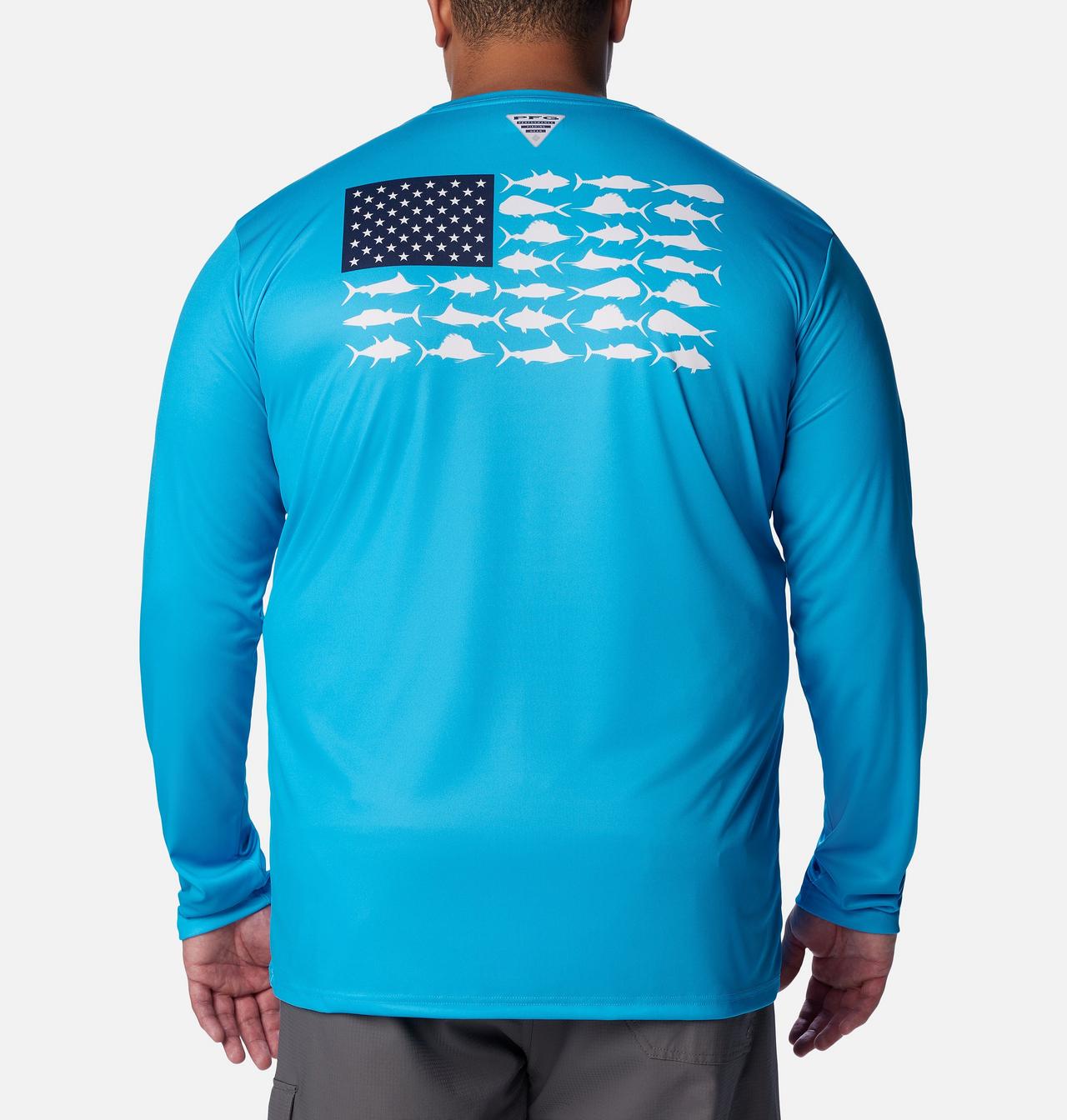 Men's PFG Terminal Tackle Fish Flag™ Long Sleeve Shirt - Big 1