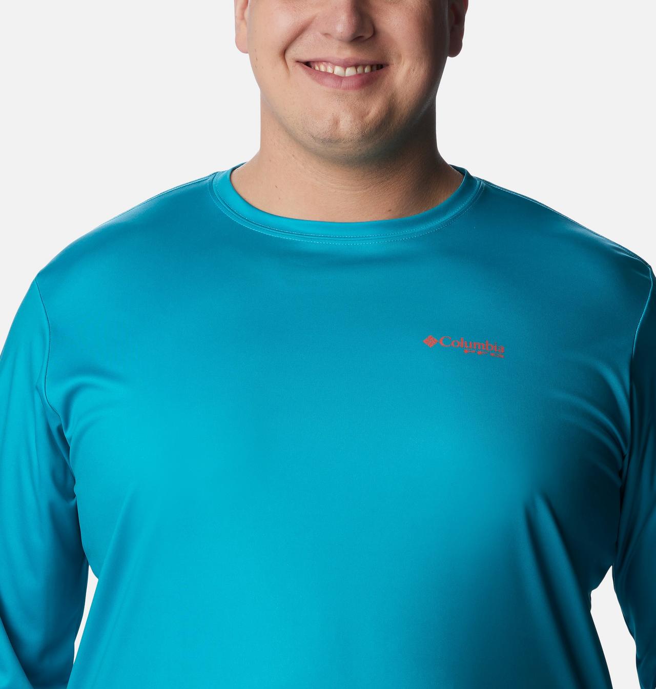 Men's PFG Terminal Tackle Fish Flag™ Long Sleeve Shirt - Big 4