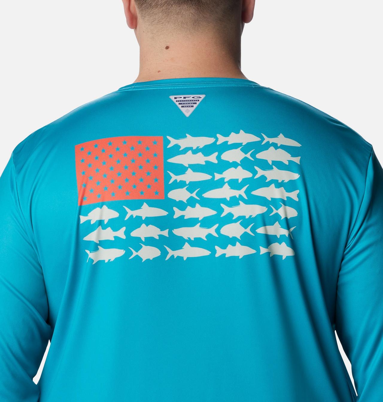 Men's PFG Terminal Tackle Fish Flag™ Long Sleeve Shirt - Big 5