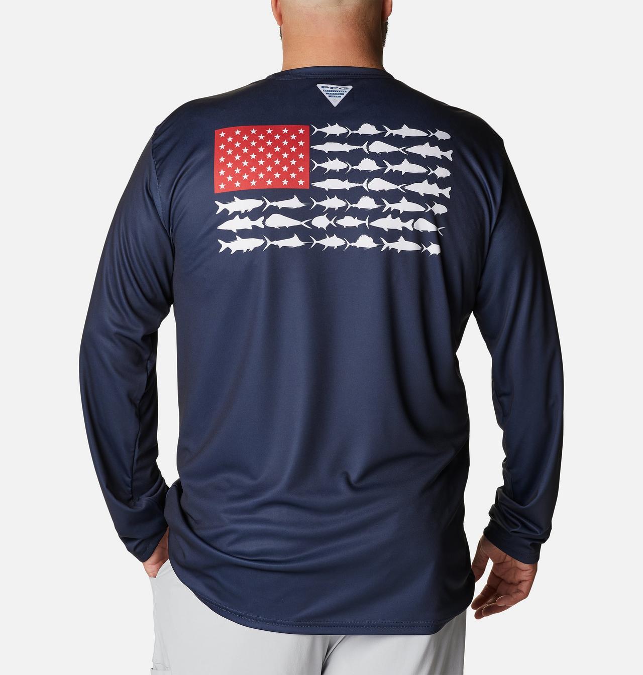 Men's PFG Terminal Tackle Fish Flag™ Long Sleeve Shirt - Big 1