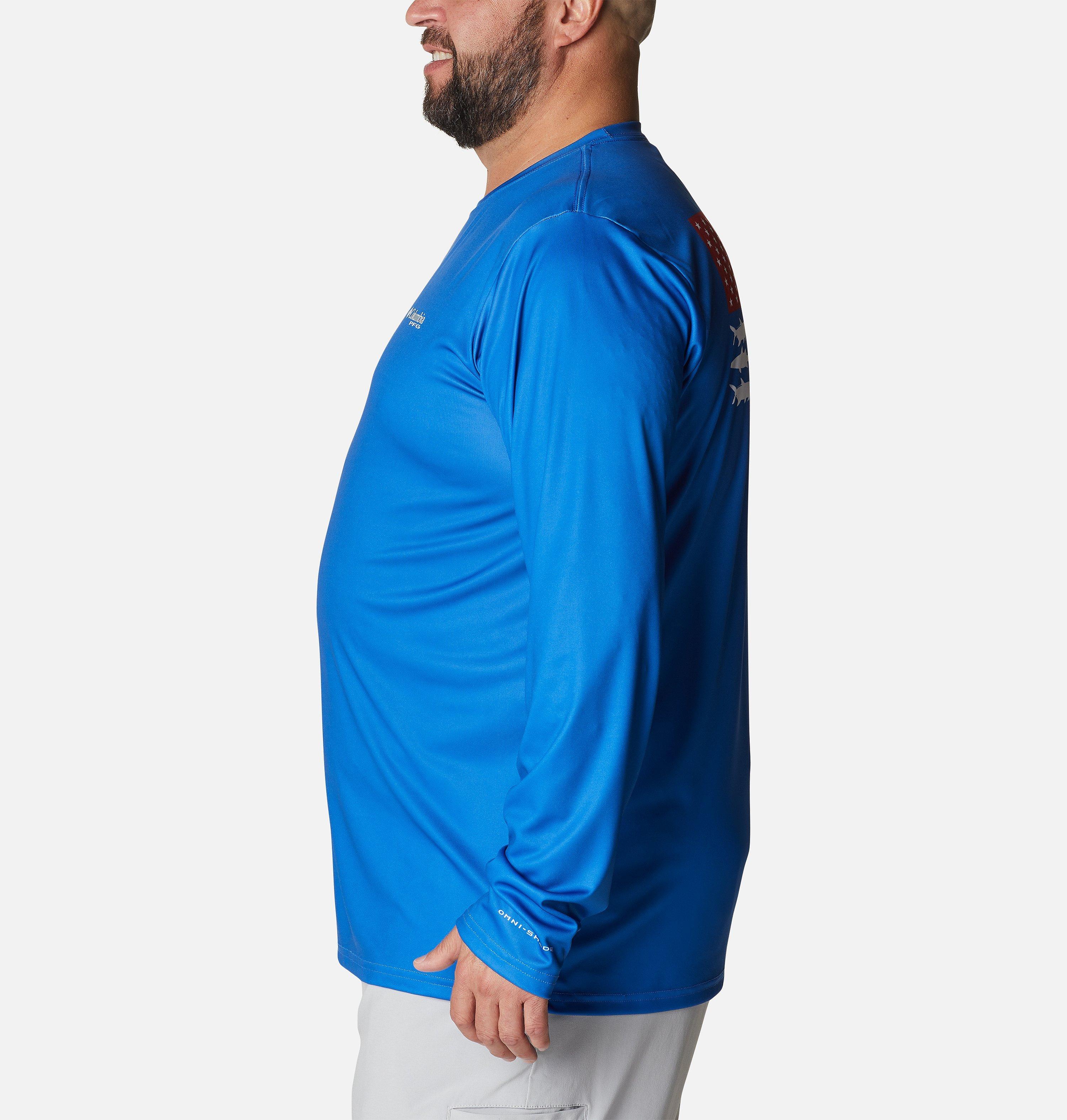 Men's PFG Terminal Tackle Fish Flag Long Sleeve Shirt - Big 3