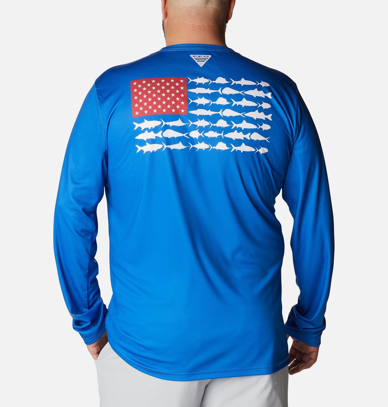 Men's PFG Terminal Tackle Fish Flag™ Long Sleeve Shirt - Big 1