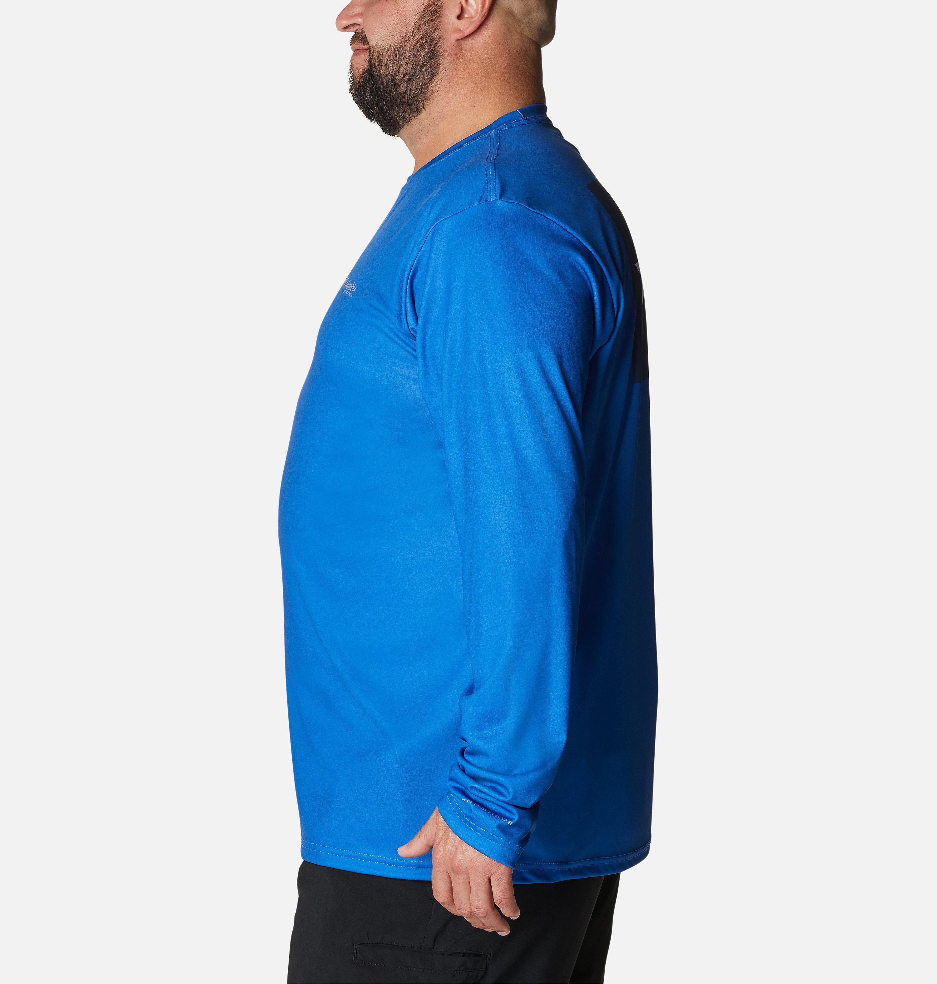 Men's PFG Terminal Tackle Fish Flag Long Sleeve Shirt - Big 3
