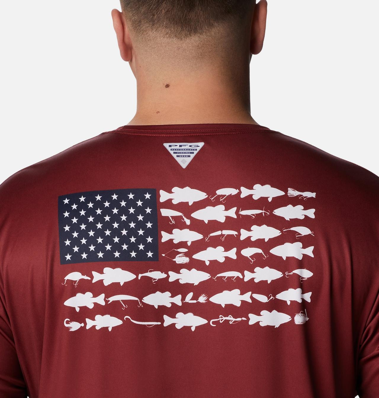 Men's PFG Terminal Tackle Fish Flag™ Long Sleeve Shirt - Big 5