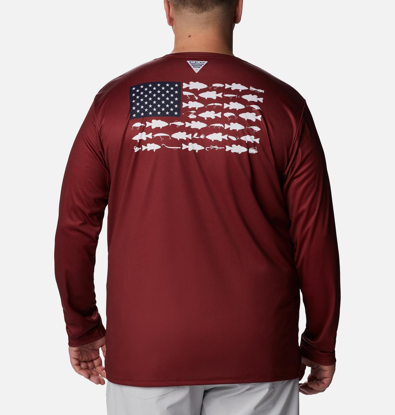 Men's PFG Terminal Tackle Fish Flag™ Long Sleeve Shirt - Big 2