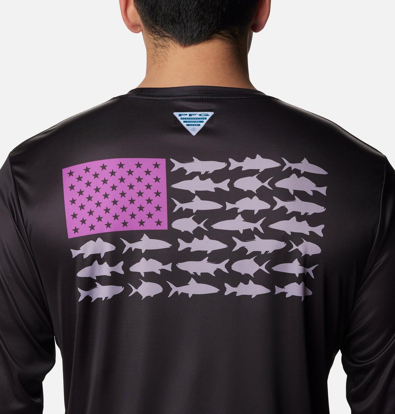 Men's PFG Terminal Tackle Fish Flag™ Long Sleeve Shirt - Tall 5