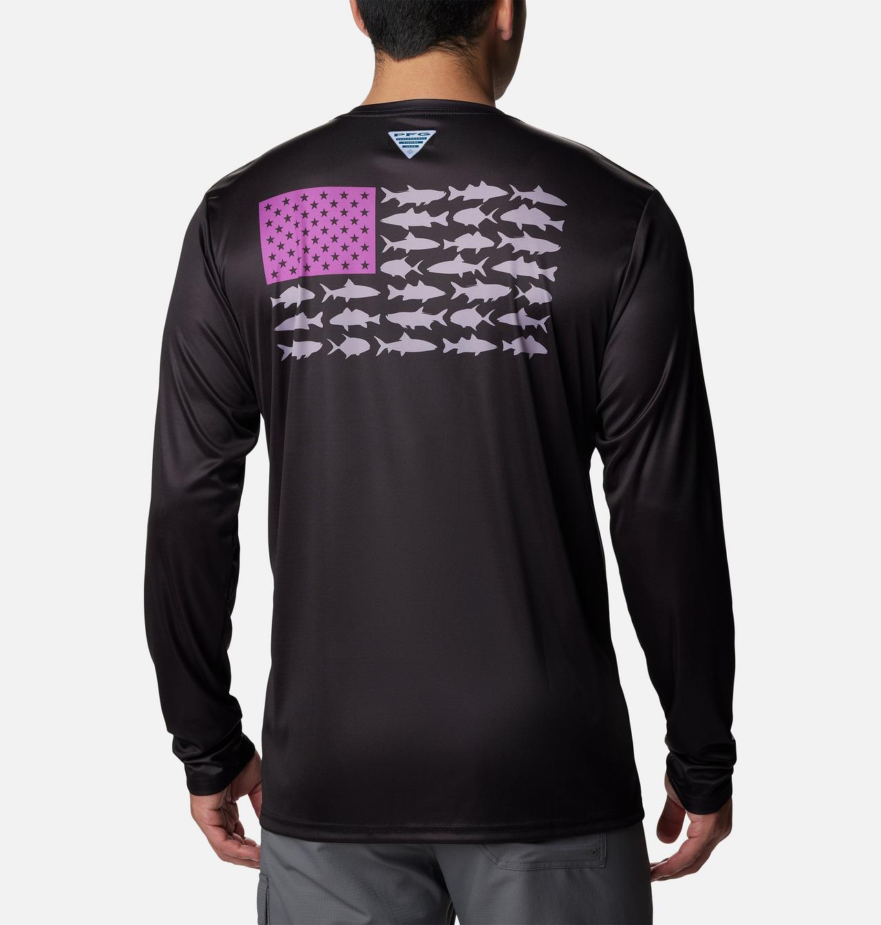 Men's PFG Terminal Tackle Fish Flag™ Long Sleeve Shirt - Tall 2