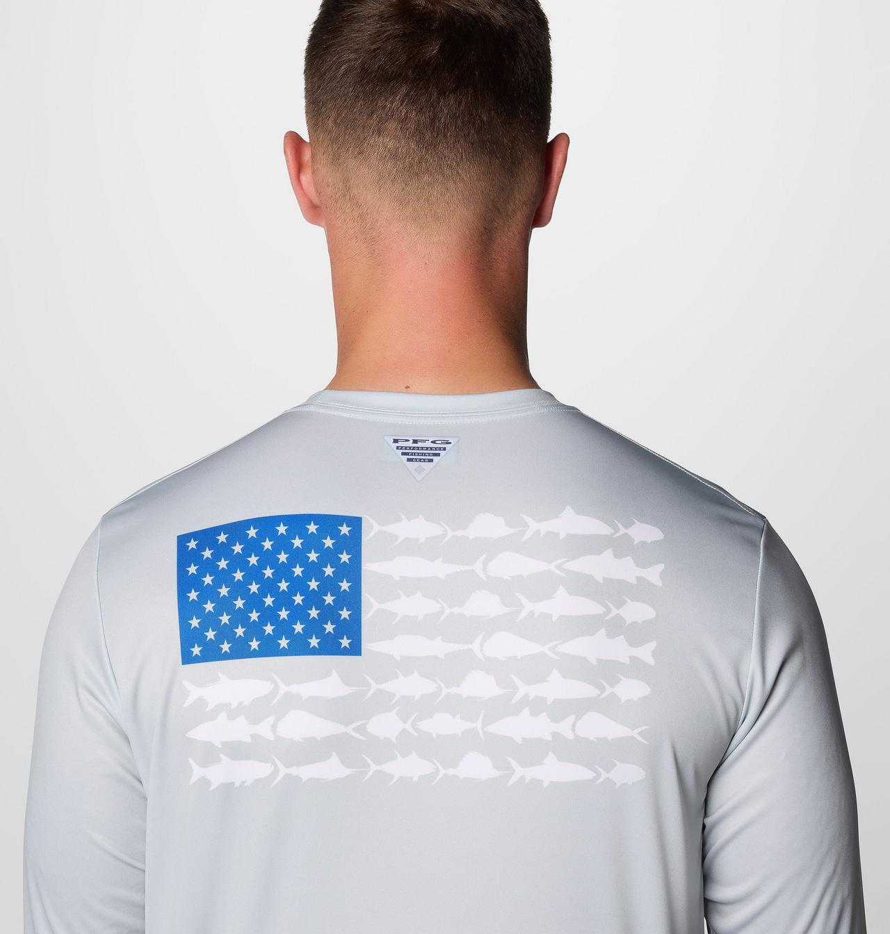 Men's PFG Terminal Tackle Fish Flag™ Long Sleeve Shirt - Tall | 018 | 4XT 6