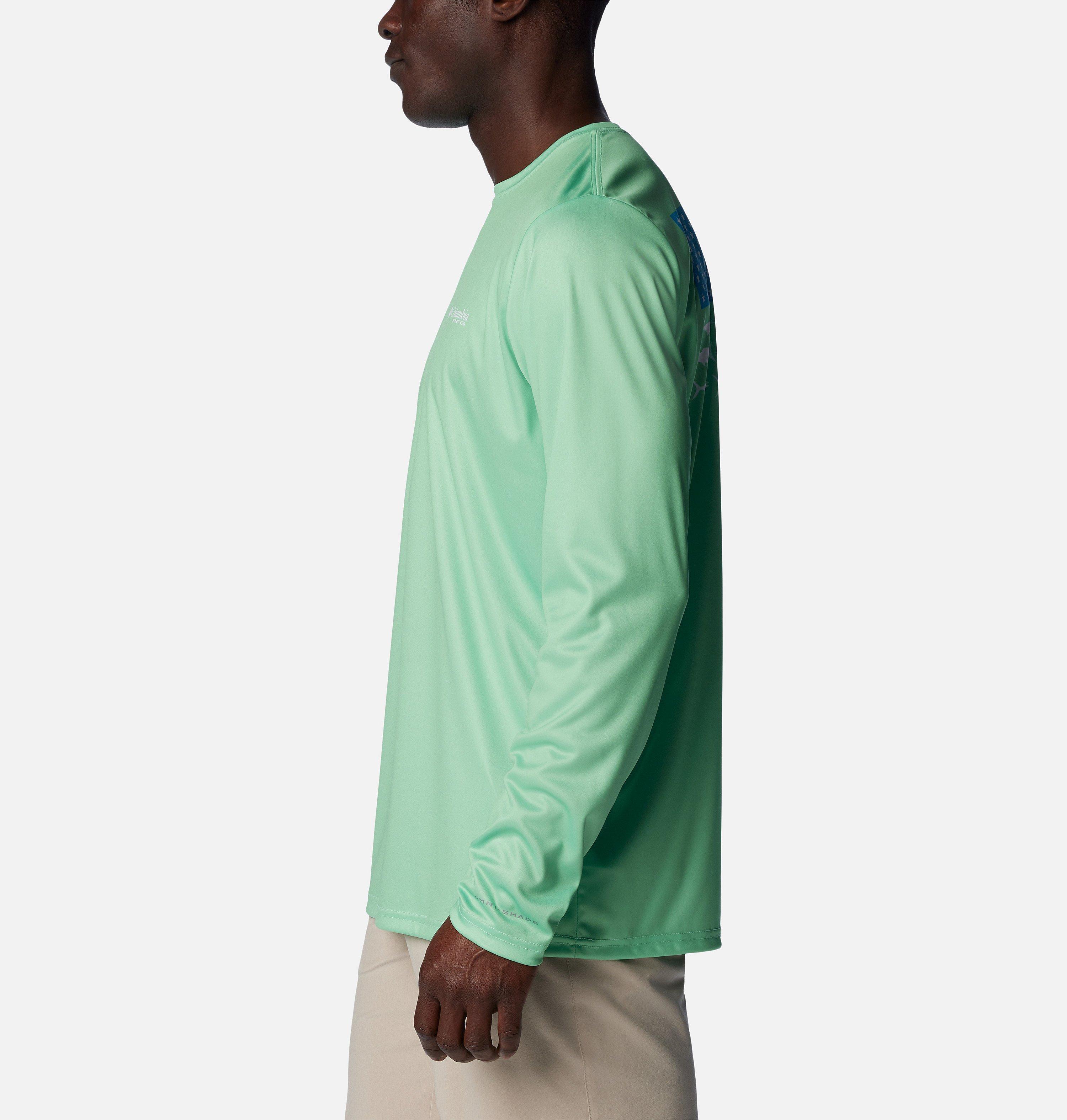 Men's PFG Terminal Tackle Fish Flag Long Sleeve Shirt - Tall 3