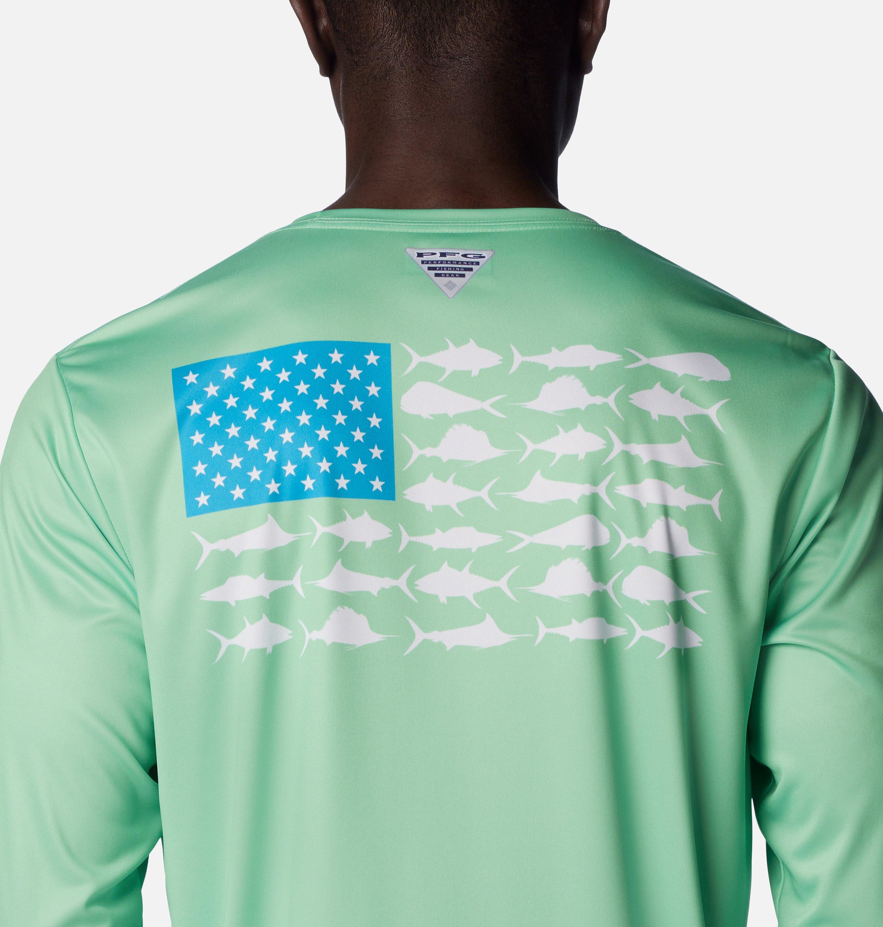 Men's PFG Terminal Tackle Fish Flag Long Sleeve Shirt - Tall 5