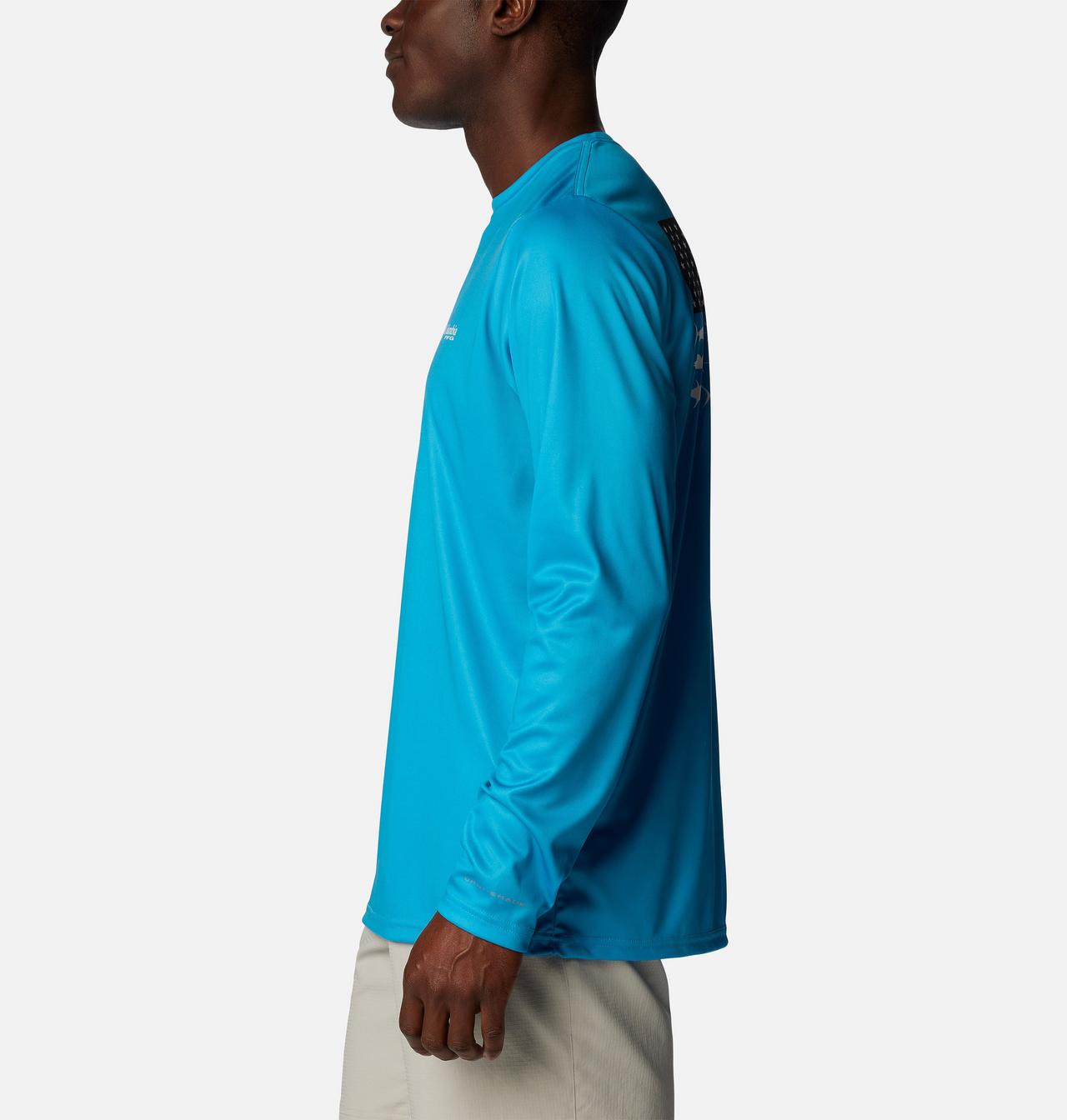 Men's PFG Terminal Tackle Fish Flag™ Long Sleeve Shirt - Tall 3