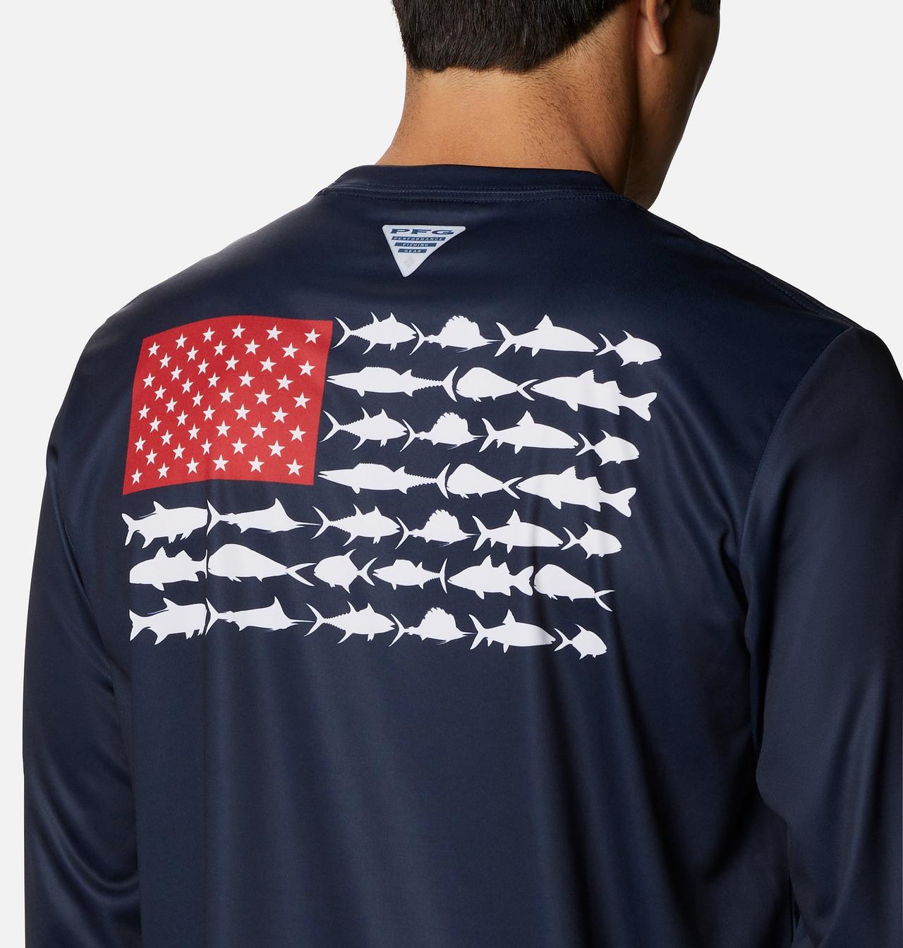 Men's PFG Terminal Tackle Fish Flag™ Long Sleeve Shirt - Tall 5