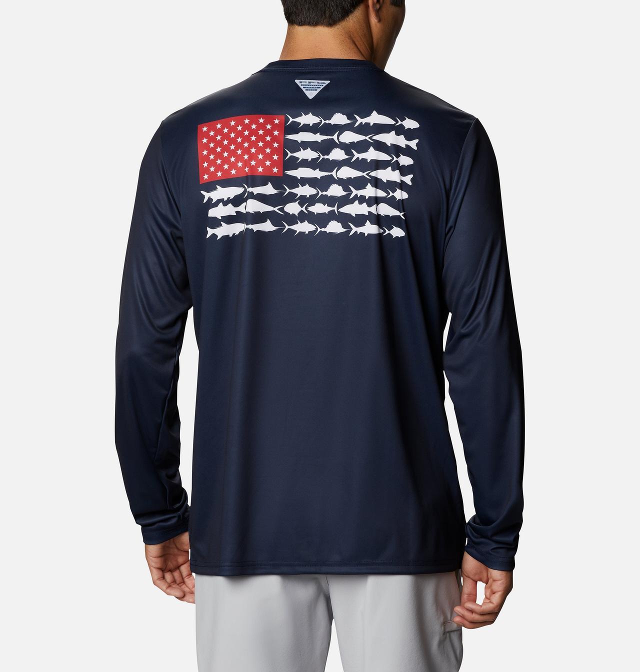 Men's PFG Terminal Tackle Fish Flag™ Long Sleeve Shirt - Tall 1