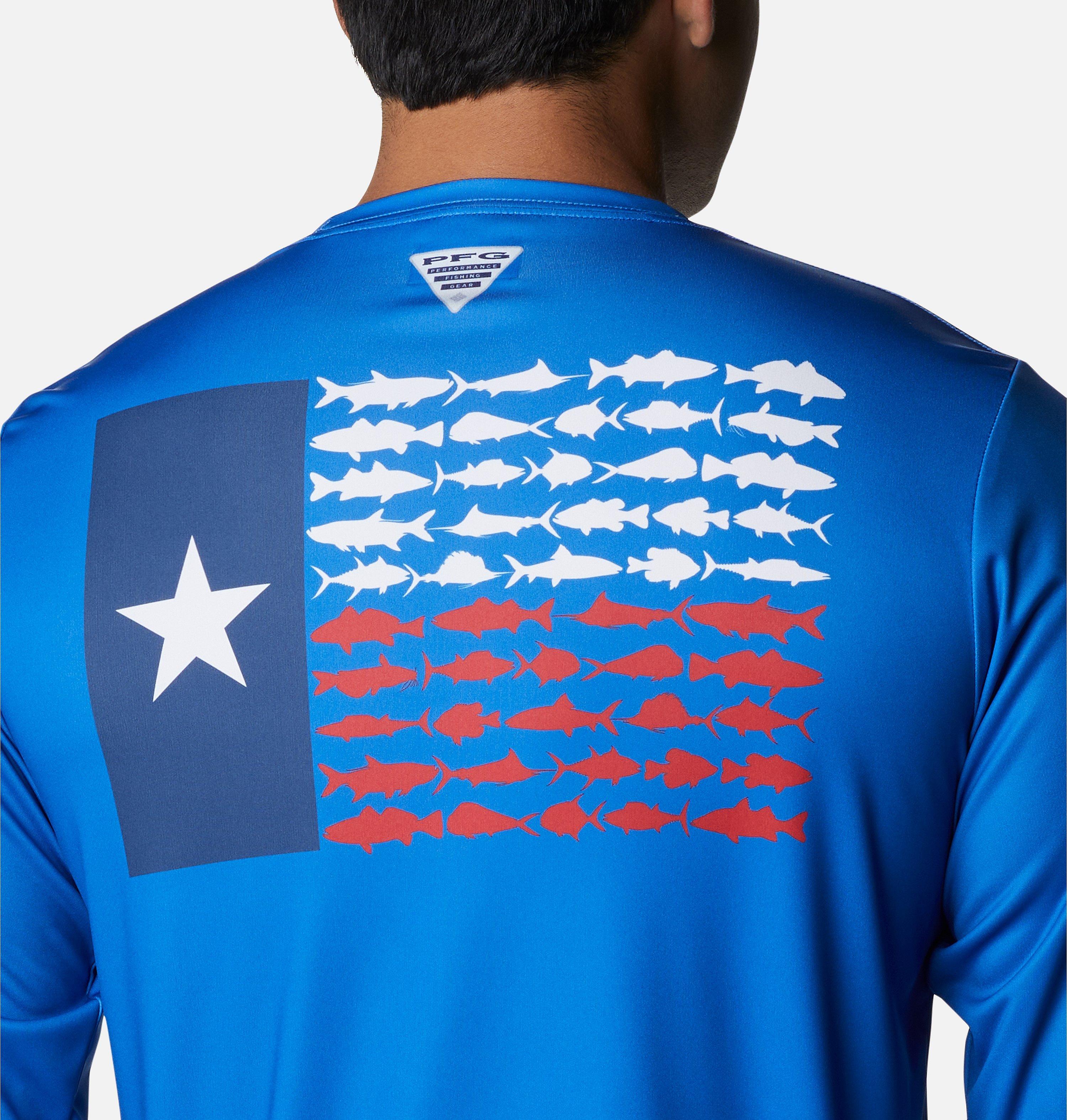 Men's PFG Terminal Tackle Fish Flag Long Sleeve Shirt - Tall 5