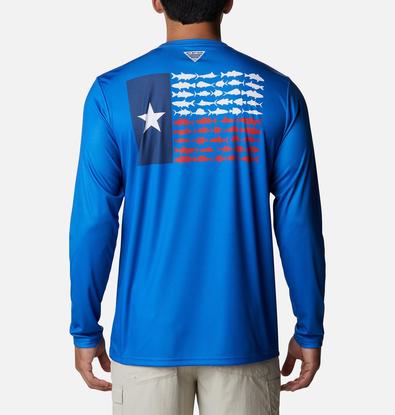 Men's PFG Terminal Tackle Fish Flag™ Long Sleeve Shirt - Tall 1