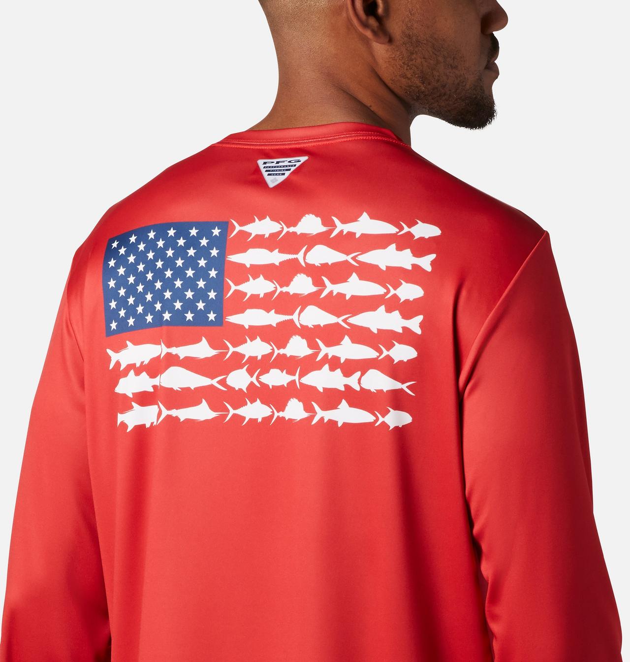Men's PFG Terminal Tackle Fish Flag™ Long Sleeve Shirt - Tall 5