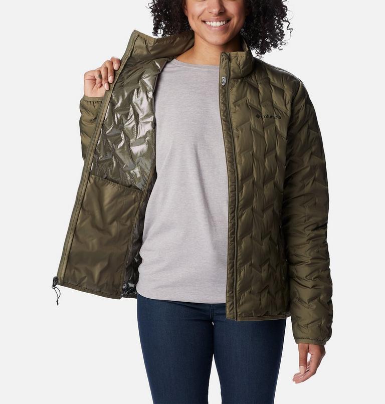 Women's Delta Ridge Down Jacket, Color: Stone Green, image 5