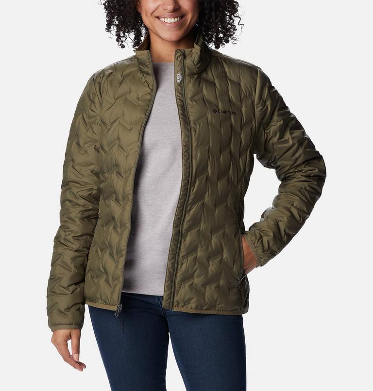 Women's Delta Ridge Down Jacket, Color: Stone Green, image 7