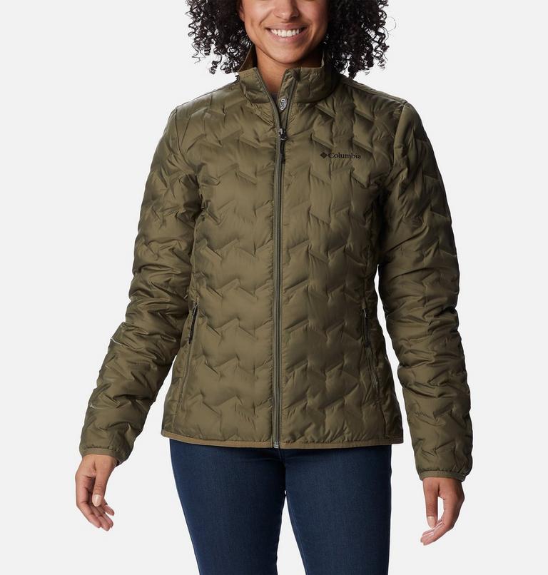 Women's Delta Ridge Down Jacket, Color: Stone Green, image 1