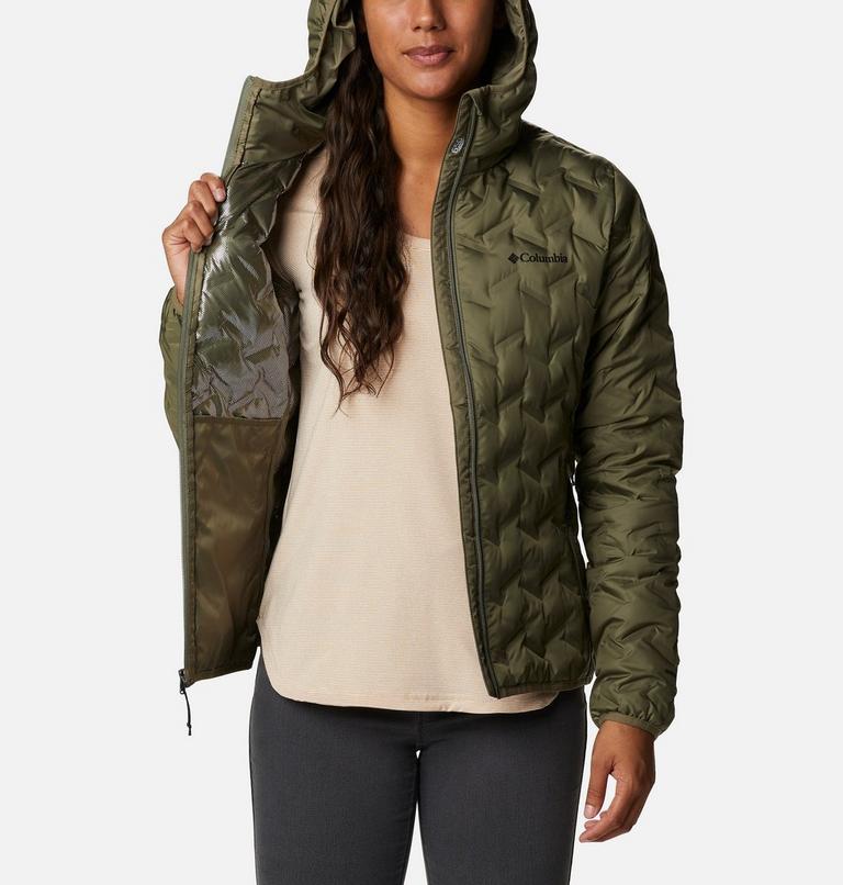 Delta Ridge Down Hooded Jacket | 397 | XS, Color: Stone Green, image 5