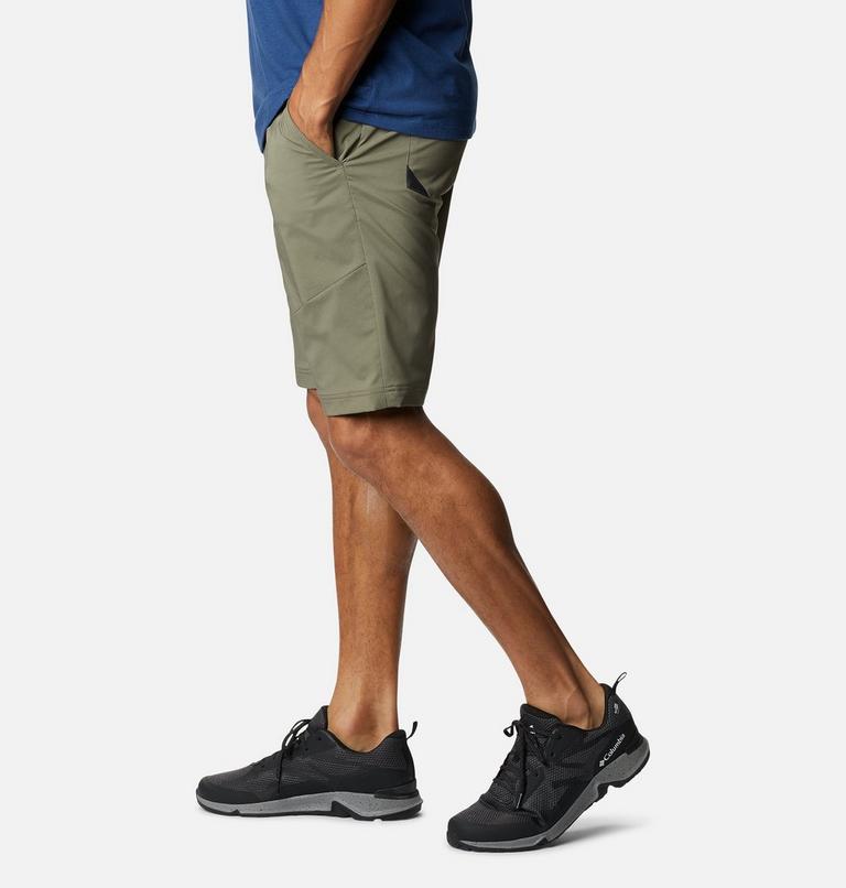 Men's Tech Trail Hiking Shorts, Color: Stone Green, image 3