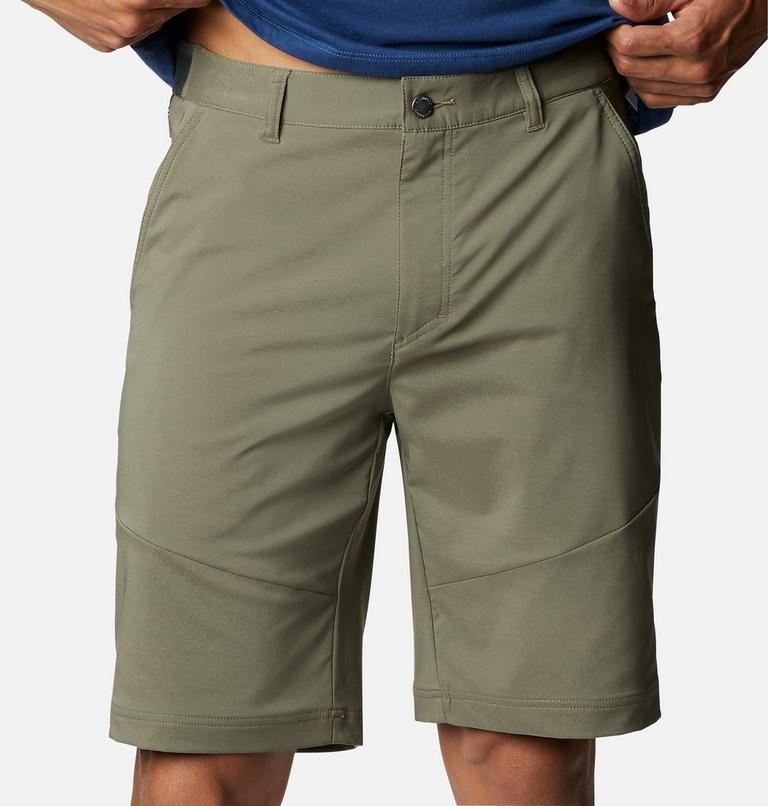 Men's Tech Trail Hiking Shorts, Color: Stone Green, image 4