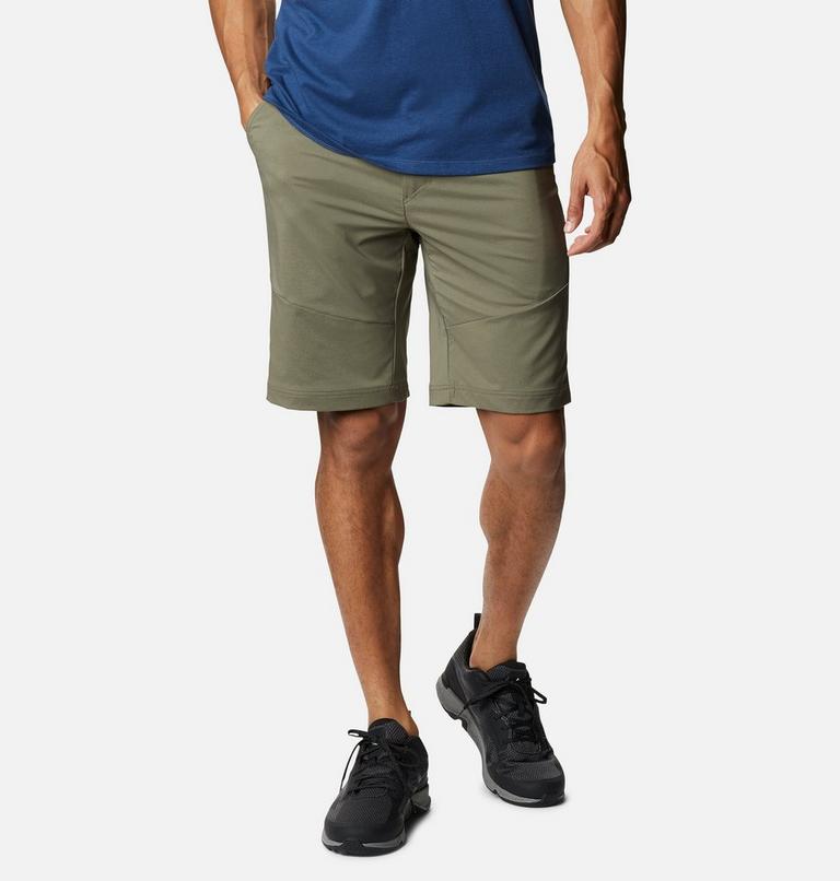 Men's Tech Trail Hiking Shorts, Color: Stone Green, image 1