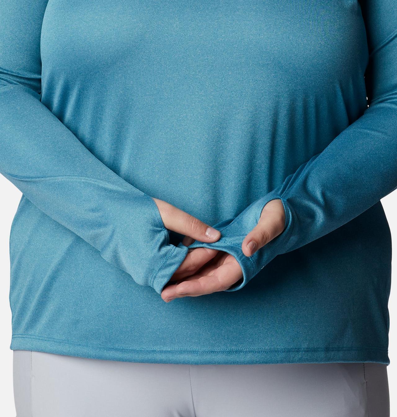 Women's PFG Tidal Tee™ Heather Hoodie - Plus Size 6